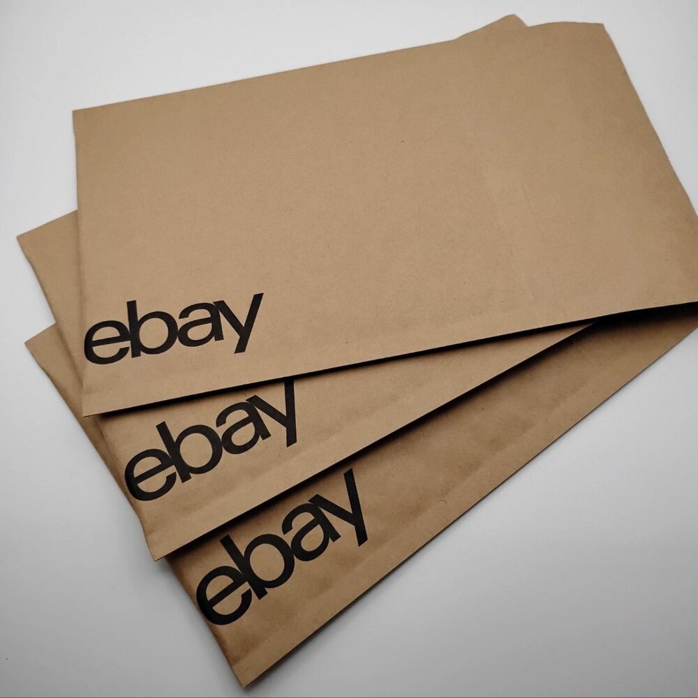 Ebay Branded 12” x 9” Kraft Waffle Padded Mailers lot of 12